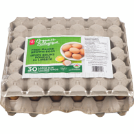 PC Organics Free-Range Large Brown Eggs, Club Pack (30 Count)30 ea