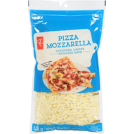 PC Shredded Pizza Mozzarella Cheese 620 g