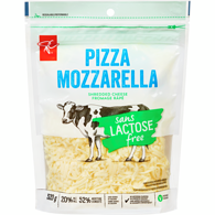 PC Lactose Free Pizza Mozzarella Shredded Cheese320 g