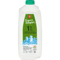 PC Organics Organic 1% Milk 2 l
