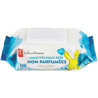 PC Unscented Baby Wipes 100 ea